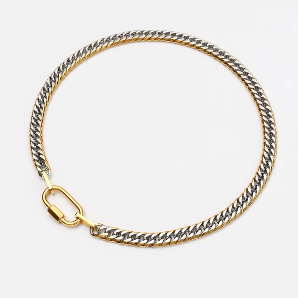 Two-Tone Chunky Necklace